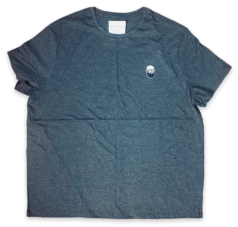 Beardman Patch T shirt Dark Grey Heather