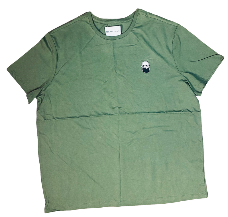 Beardman Patch T shirt Olive