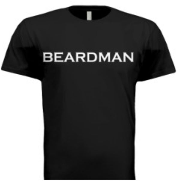 “Beardman” print t shirt black